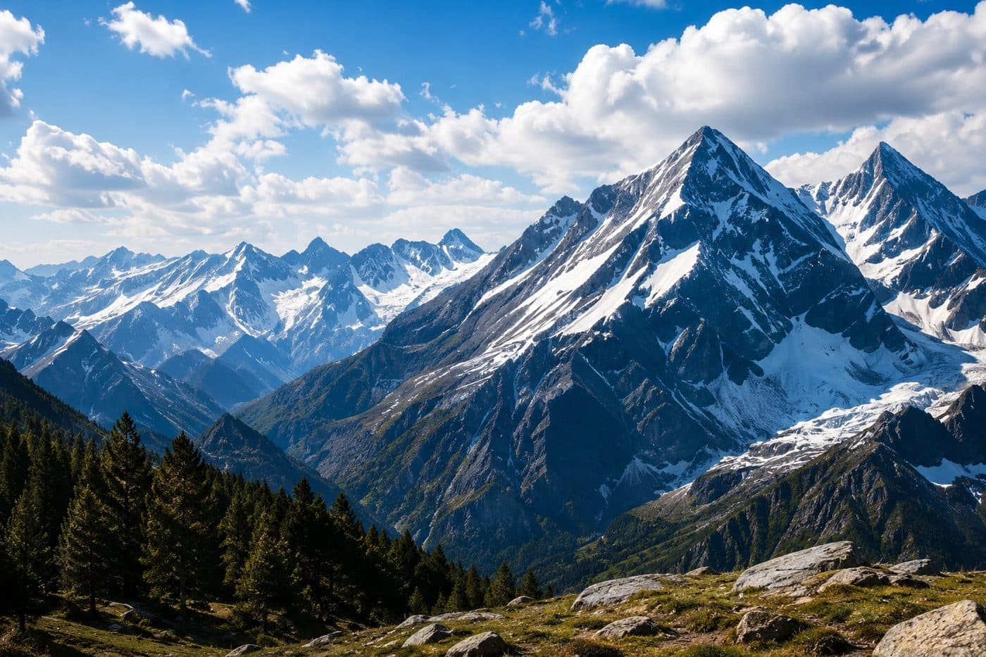 Himalayan snow peaks